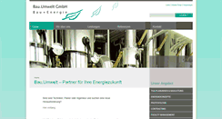 Desktop Screenshot of bauumwelt.com